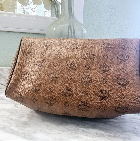 MCM Brown Satchel Bag - Picture 5 of 14